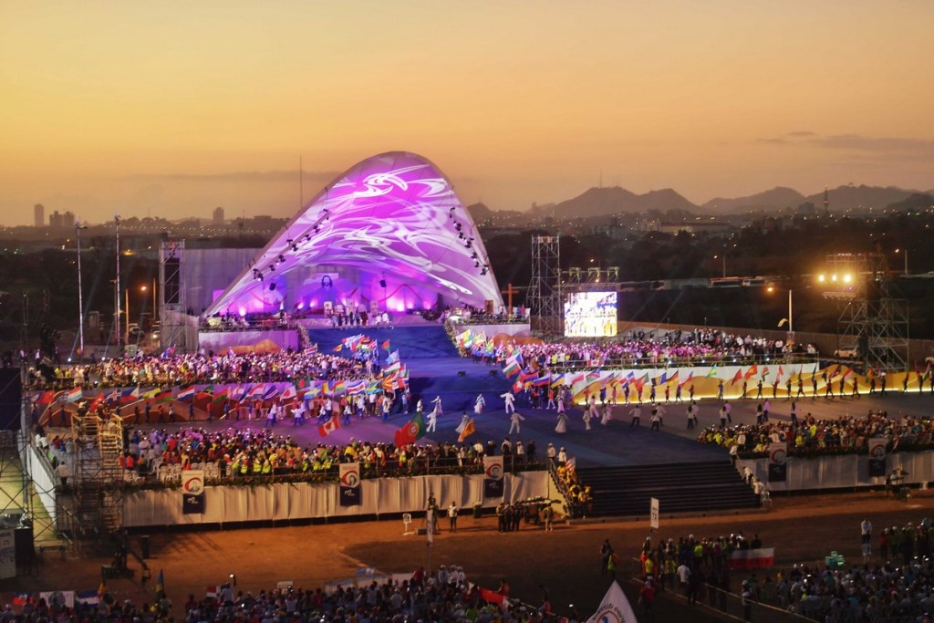 Panama, 26 gennaio 2019.I giovani alla Veglia con Papa Francesco Panama, 26 gennaio 2019.